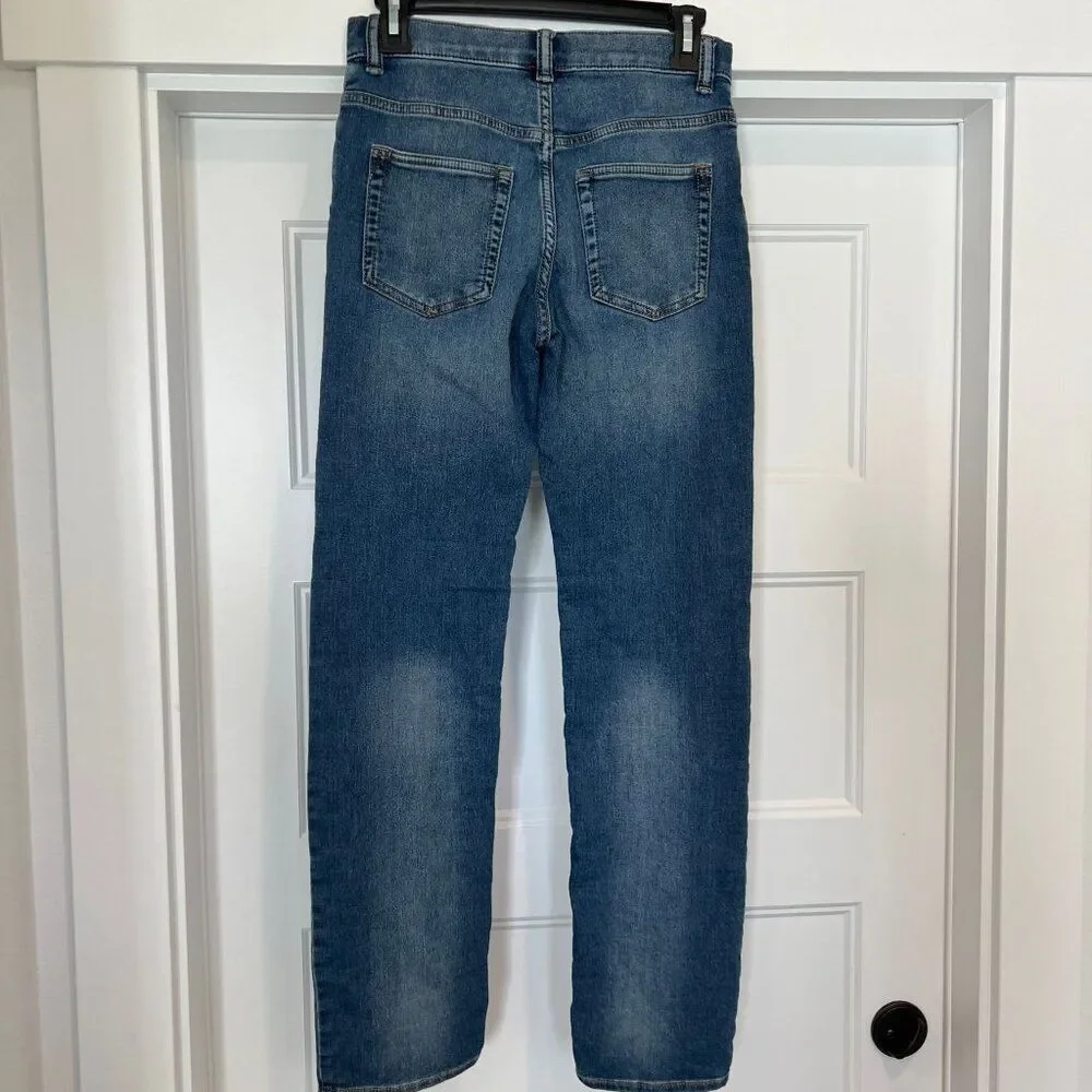 GAP Denim Jeans Boys Size 16 Blue Wash Slim Stretch Adjustable Waist Jeans